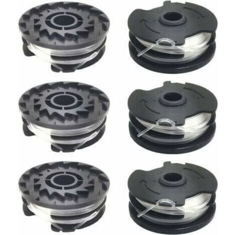 Lot de 6 bobines de fil de rechange pour coupe-bordure LIDL Parkside PRTA 20-Li A1, B2, C3, PRT 550 A1, A3, PRT 300 A1