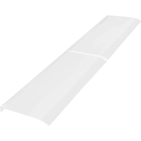 Toldo de pared, resistente a la intemperie, transparente (1/2)