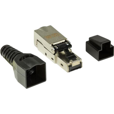 Conector RJ45 Cat.6A de bajo costo, ensamblaje in situ LogiLink, blindado de 10 Gigabit (1/4)