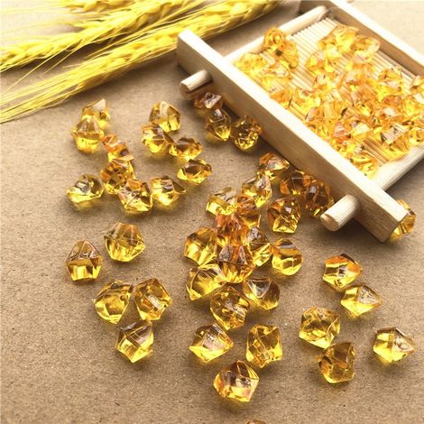 Cristaux Acryliques - 200 Pièces Pierres À Glace Artificielles Pour Décoration De Vase Table Mariage Fête Arts Et Métiers - Transparent (1/4)
