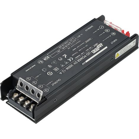 Jandei - Transformador 12VDC 300W 25A IP20 Compacto