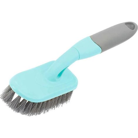 Brosse de sol en plastique, brosse nettoyage douche, interstices salle de bain, compatible fenêtres, lot de 2 (1/5)