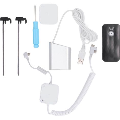Alarme antivol 95-120dB pour téléphones et tablettes Android, support d'exposition avec griffes et fonction de charge intégrée. (1/5)