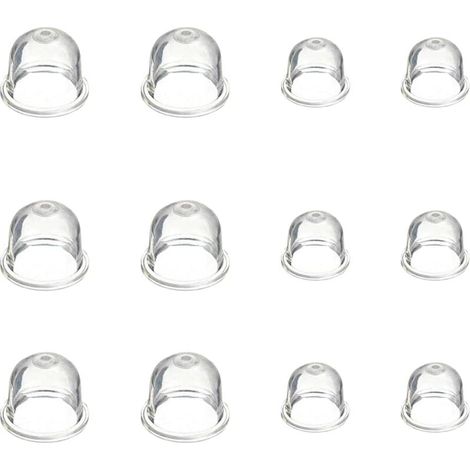 12 Pièces Carburateur Amorce Pompe Ampoule 19 mm et 22 mm Poire Pompe Amorcage Accessoires de Carburateur pour Debroussailleuse Tronçonneuse Souffleur Tondeuse (1/4)