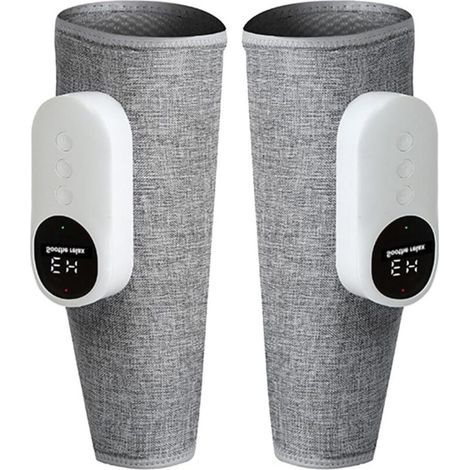 Leg Massager, Calf Massager with Heat for Tired and Strained Legs, Calves and Feet, Hot Pressure Massager with 3 Modes and 3 Intensities, Adjustable Size, Cordless Foot Massager (1/5)