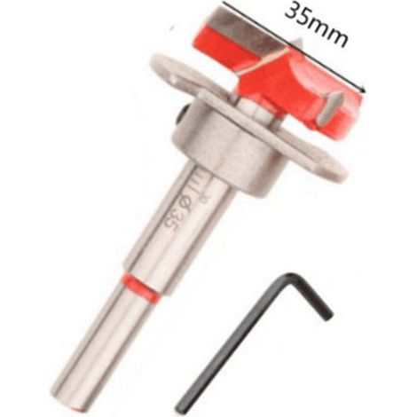 Heimwerkerwerkzeug zum Bohren von 35-mm-Löchern für Schranktürscharniere, Positionierungslehre für Türscharniere mit Scharnierbohrer. (1/5)