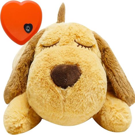 Jouet anti-anxiété pour chien et chat, peluche apaisante avec battements de cœur (1/5)