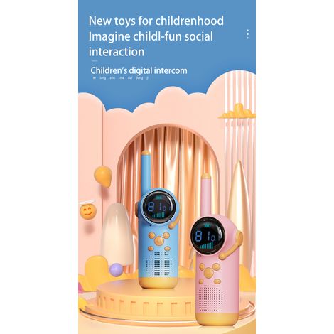 Talkie-walkie enfants intelligent 2027 – 2 postes radio portables rechargeables, 5 km portée, mains libres – Idéal jeux en plein air (1/5)