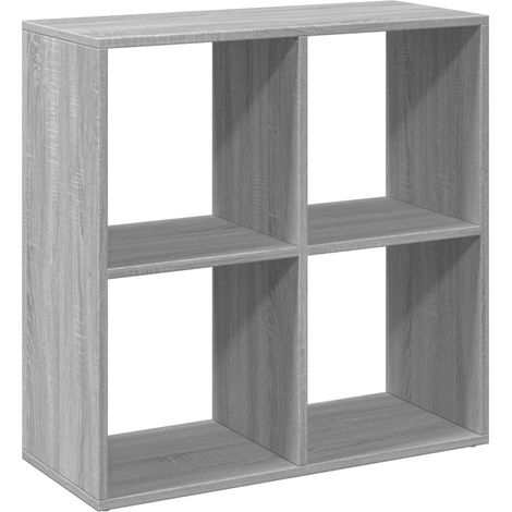 Maison Exclusive - Raumteiler-Bücherregal Grau Sonoma 69,5x29x69,