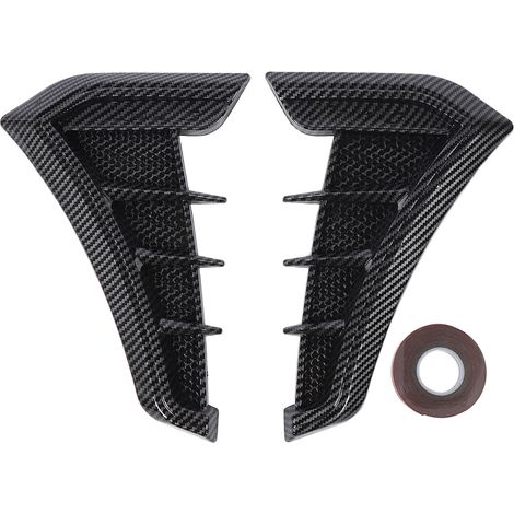 1 paire de garniture de ventilation latérale, Look sportif, Performance améliorée, garde-boue, autocollant d'aile d'air pour série E90 E91, Style Fiber de carbone. (1/4)