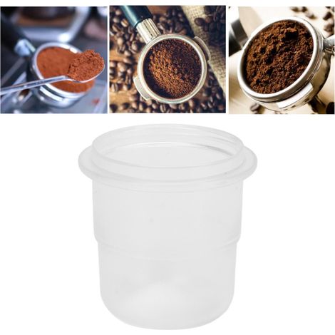 Kaffeepulverspender, 58 mm, Pulverspender für Kaffeemühlen, staubdicht, mattiert transparent, 58 mm. (1/5)