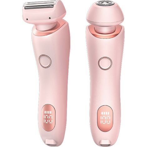 Épilateur électrique pour femme, rasoir intime, utilisable sur peau sèche ou humide, tondeuse étanche IPX7 pour le maillot, les aisselles, les jambes, les bras et le corps. (1/5)