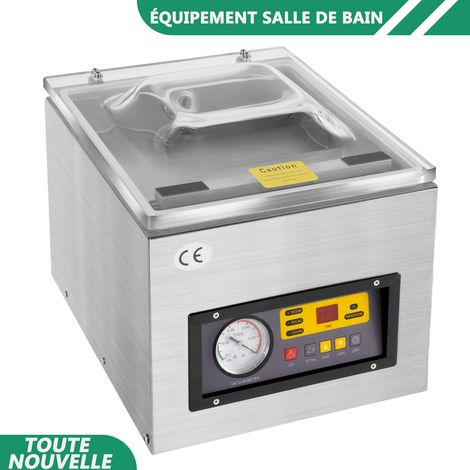 WAOBDLA Machine d'étanchéité 2CFM d'acier inoxydable d'étanchéité sous vide de chambre commerciale automatique 120W (1/5)