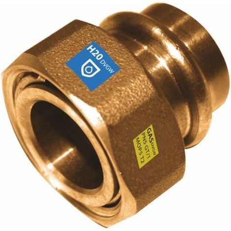 Pressfitting Kupfer Verschraubung mit Überwurfmutter