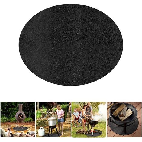 Tapete para barbacoa ignífugo y antideslizante, resistente al calor, plegable para camping y fiestas, 61 cm