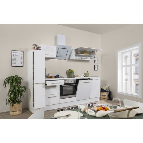 Cuisine Kitchenette Bloc cuisine blanc Amanda 250 cm Respekta Premium (1/4)