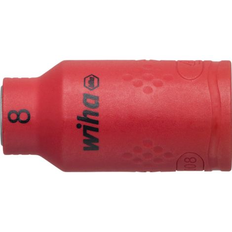 Wiha Inserto de llave de vaso aislado de hexágono exterior de 3/8" 8.0 mm (43065)