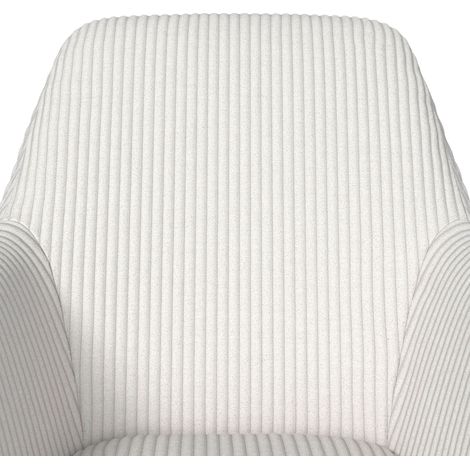 Mömax Armlehnstuhl Alani Creme Cord Gepolstert (1/5)