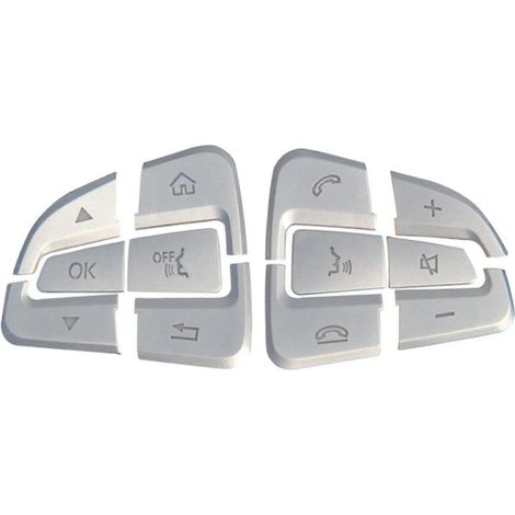 Steering wheel button covers (1 pair) compatible with GLC, GLE, GLS and GLA - AquaForge