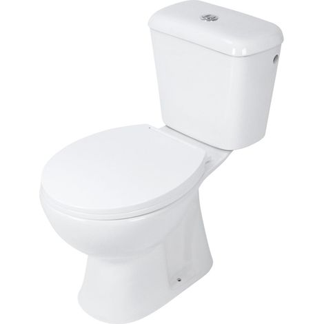 Differnz Cuvette WC Duobloc Au sol Sortie arrière par le bas Blanc