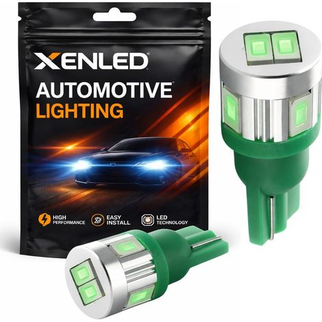 Ampoule 6 LED SG - W5W - Vert 12V Lampe de signalisation (1/5)
