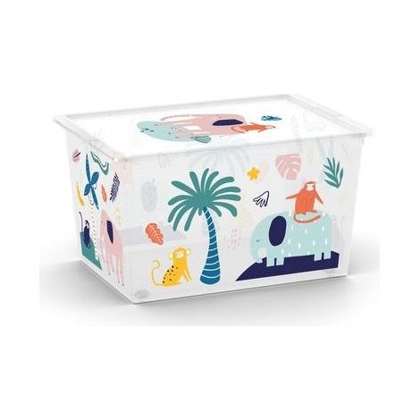 Keter Scatola Salvaspazio Box Style con Ruote wild Animals con Ruote