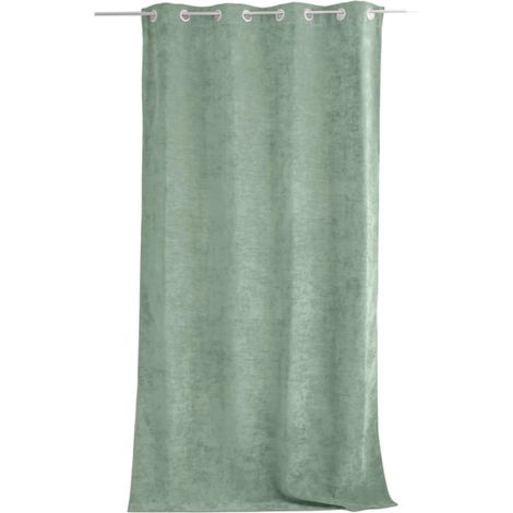 1 Rideau Thermique 140 x 260 cm Velvet Vert clair