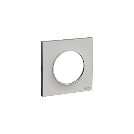 Schneider Electric – Plaque Schneider 1 poste finition sable – Gamme Odace Styl – Utilisation intérieure – Dimensions 85x85mm