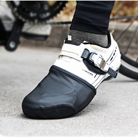 1 Paire de Couvre-Chaussures Vélo Imperméables, Antidérapants et Respirants pour Cyclisme Route et VTT (Noir, Taille M/L)