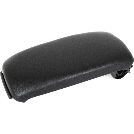 Reposabrazos Audi A3 8P 03-12 con tapa, botón y tapicería, JUEGO DE CUERO ECOLÓGICO NEGRO (1/2)