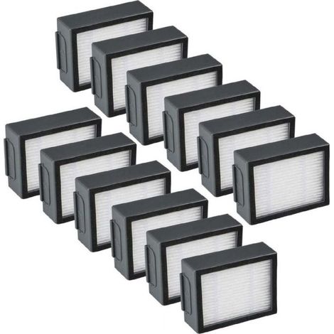 Pack of 12 replacement filters for iRobot Roomba i&e i7 e5 e6 + J7 vacuum cleaners, spare parts, accessories (1/4)
