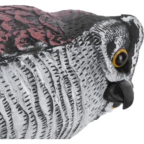 Mano1021-1 Señuelo de búho repelente de palomas – Decoración de jardín impermeable, repelente de pájaros y ardillas con motivo de caza para jardín, parque y patio. (1/5)