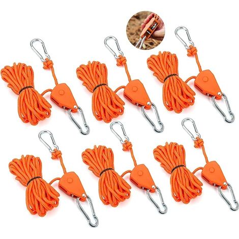 Corde à Cliquet avec Crochet Paracorde 4M (1/4)