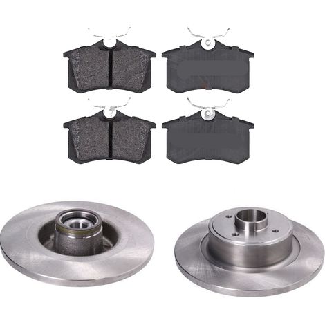 KIT FRENI POSTERIORI compatibile con RENAULT GRAND SCÉNIC II (JM0/1) - DISCHI + PASTIGLIE OEM: P 68 024 / 17728 , 17728C /SOSTITUZIONE DIRETTA/BASSA POLVERE/SILENZIOSO (1/5)