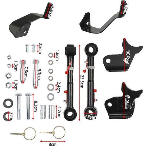 Barra estabilizadora delantera ajustable con desconexión rápida y elevación de 2.5 a 6 pulgadas para Jeep Wrangler JL 2019+ (1/5)