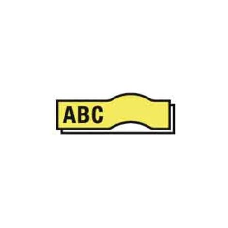 Schriftband Band-B.12mm Band-L.7m Stand.schwarz auf gelb DYMO
