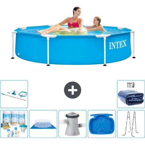 Intex Piscine Tubulaire Ronde - 244x51 cm - 8-pièces  S20405 (1/5)