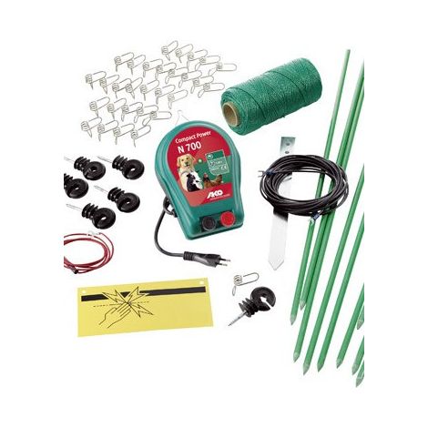 kit clôture électrique kerbl hobbyset avec fil et batterie