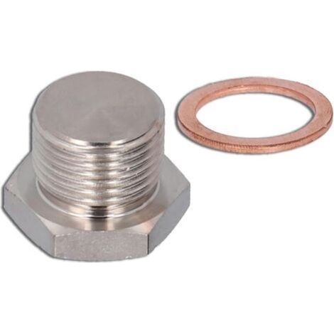 Bouchon d'oxygène, M18x1,5, capteur d'oxygène, prise hexagonale, bouchon de sonde, fixation en nickel, pièces automobiles (1/5)