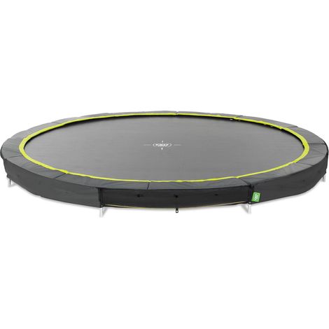 EXIT Silhouette ground sports trampoline 14ft - black