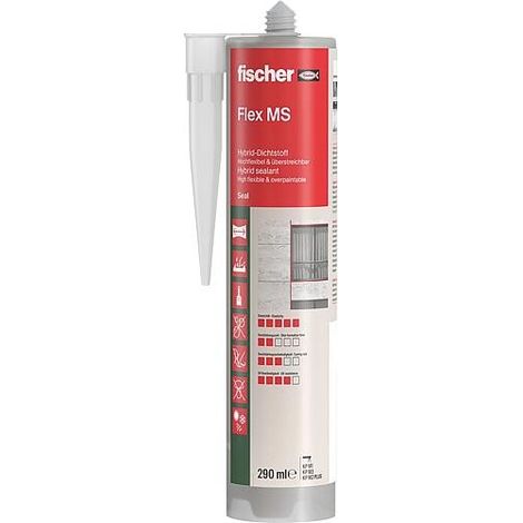 Joint d'étanchéité Fischer Flex MS gris, 290 ml (1/5)