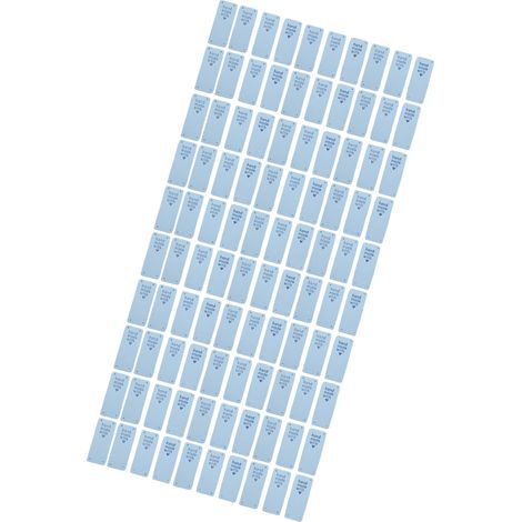 Étiquettes en tissu microfibre lavables, lot de 100, couture renforcée, personnalisables, pour organisation maison ou bureau. (1/5)