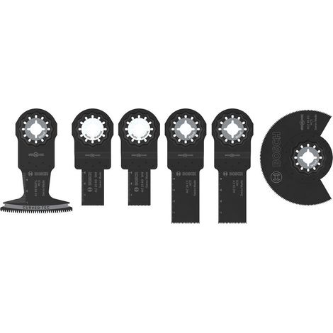 Bosch Holz- und Weichmetall-Blatt-Set für oszillierende Multifunktionswerkzeuge,6-tlg.