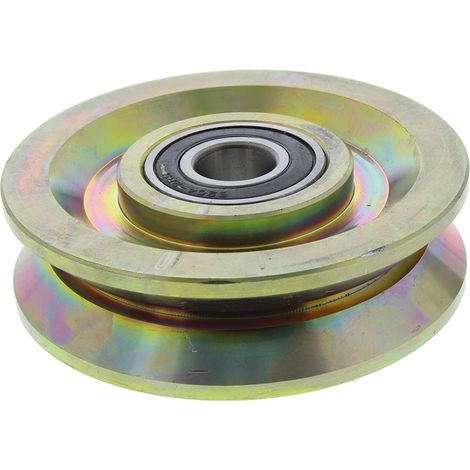 Roue de chariot Fonte 120mm x 33mm, alésage 20mm, longueur 33mm, Roulement à bille, Capacité de 600kg ( Prix pour 1 ) (1/2)