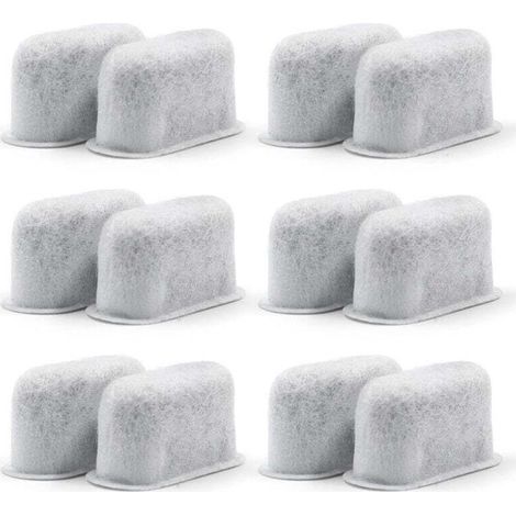 12 pièces Filtre à eau à charbon actif, pour cafetière, compatible avec modèles Cuisinart, filtration du chlore et calcaire (1/4)