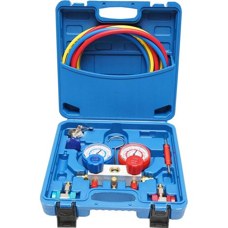 Batteria manometro a 2 vie per refrigerante AC R22 Breckner Germany (1/5)