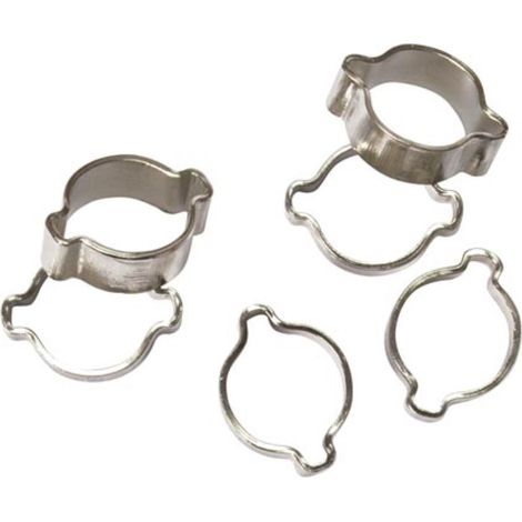Stanley Schlauchschellen Edelstahl 6-11 mm verstellbar, 6 Stück Wurmschraubschellen, für Wasser-, Luft- und Kraftstoffschlauch, dichte Schlauchbefestigung für Auto, Garten und Haushalt