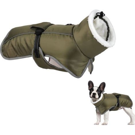 Warme Hondenjas XL – Met Verstelbare Bontkraag en Zachte Fleecevoering – Reflecterend, Waterafstotend & Comfortabel – Eenvoudig Aan te Trekken – Parfait pour l'hiver (1/5)