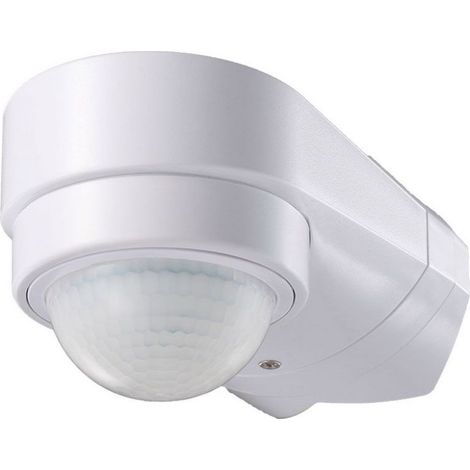 Sensor de movimiento infrarrojo V-TAC de 240° para montaje en pared en esquina, color blanco