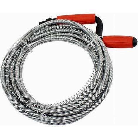 TRADE SHOP - Sturalavandino Molla Sturatubi Scarichi Spirale Per Disintasare Tubi 7.5mt 59949 -
